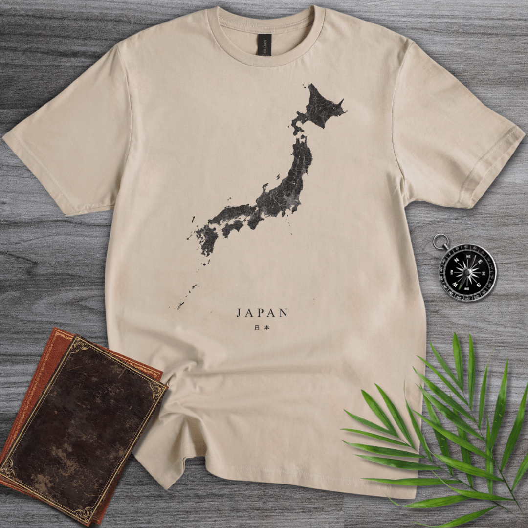 T-Shirt Sand / S Japan Map T-Shirt