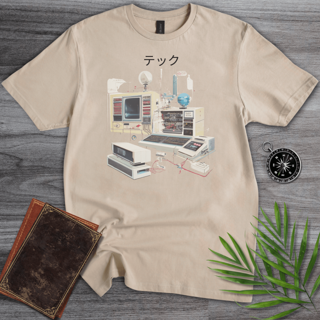 T-Shirt Sand / S Japanese Aesthetic Tech Graphic T-Shirt