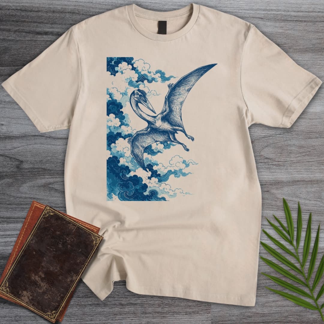 T-Shirt Sand / S Japanese Quetzalcoatlus Cloud T-Shirt