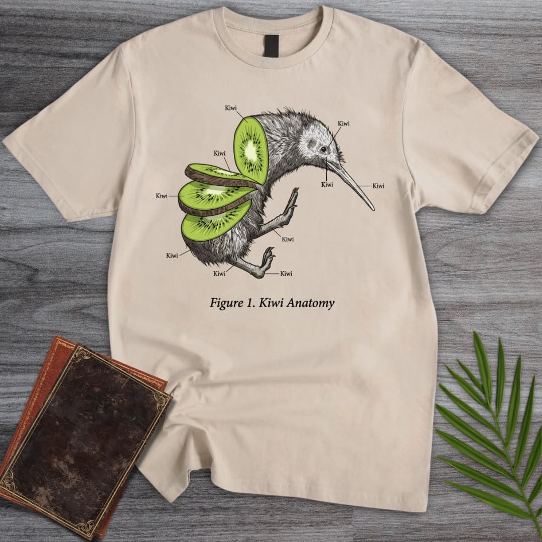 T-Shirt Sand / S Kiwi Anatomy T-Shirt