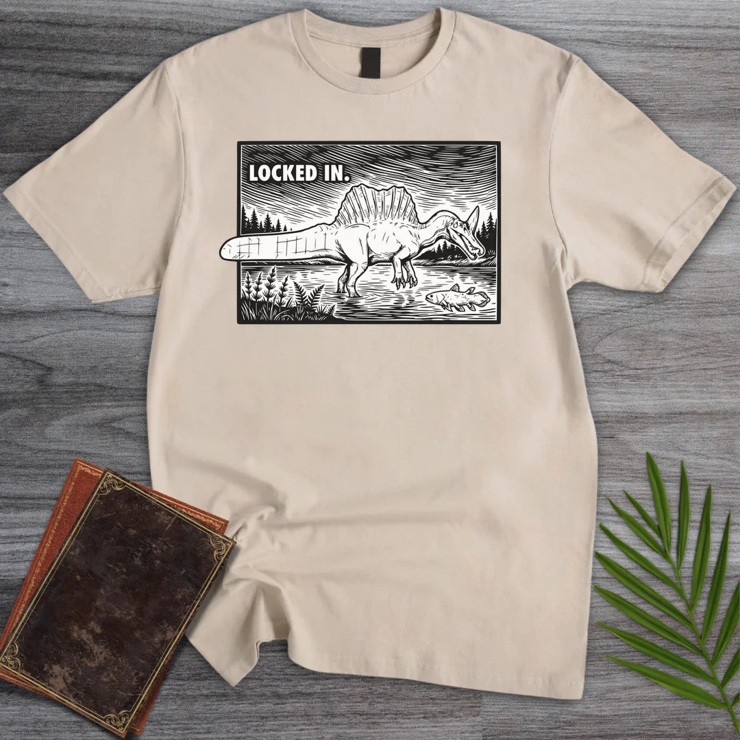 T-Shirt Sand / S Locked In Spinosaurus T-Shirt