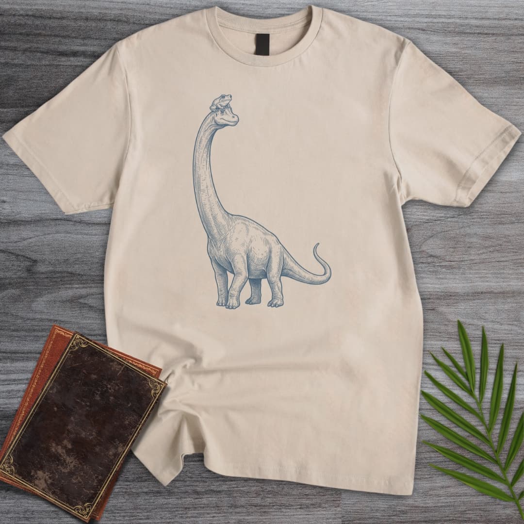 T-Shirt Sand / S Lofty Frog Brontosaurus T-Shirt