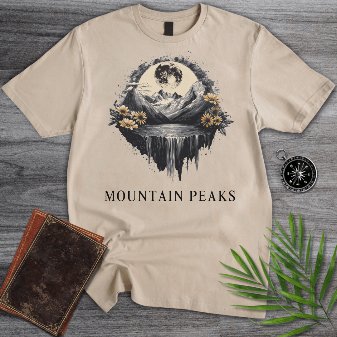 T-Shirt Sand / S Lunar Mountain Peaks T-Shirt