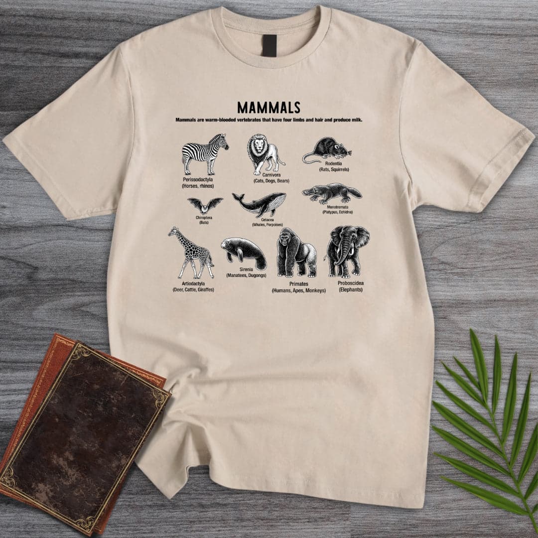 T-Shirt Sand / S Mammals Education T-Shirt