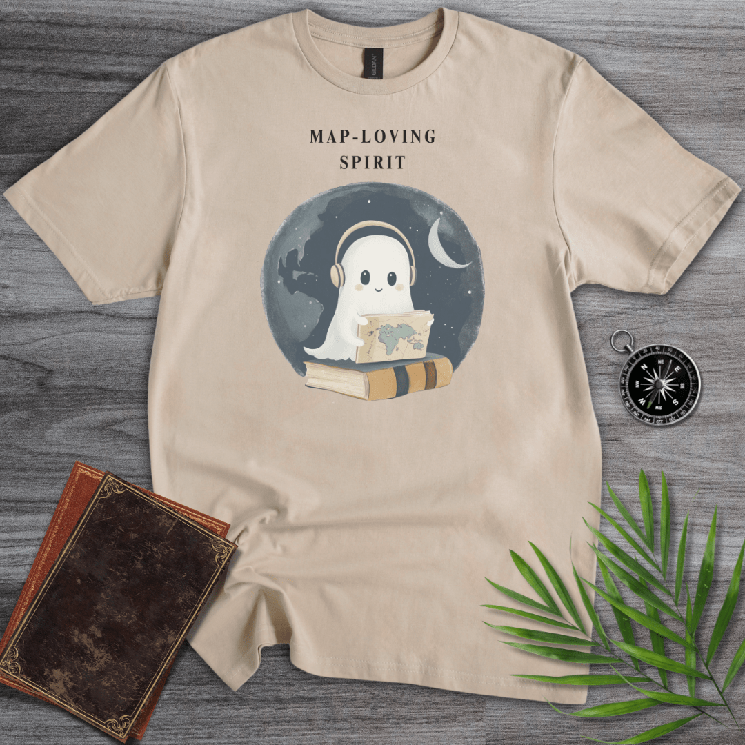 T-Shirt Sand / S Map Loving Spirit Graphic T-Shirt