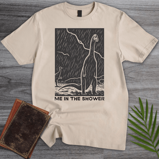 T-Shirt Sand / S Me In The Shower Sauropod T-Shirt