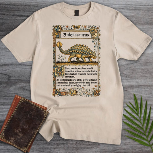 T-Shirt Sand / S Medieval Bestiary Ankylosaurus T-Shirt