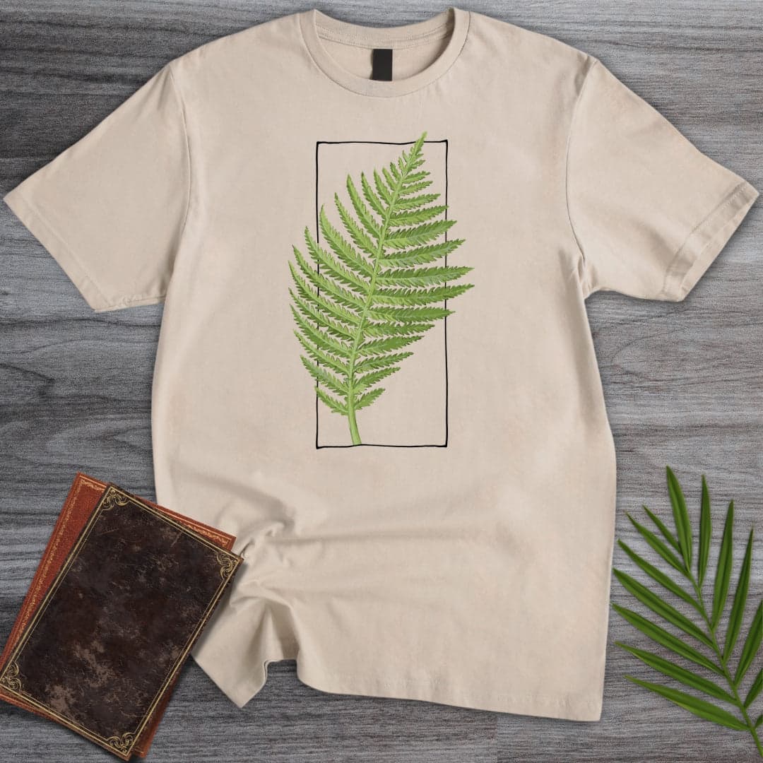 T-Shirt Sand / S Mesozoic Fern Frame T-Shirt