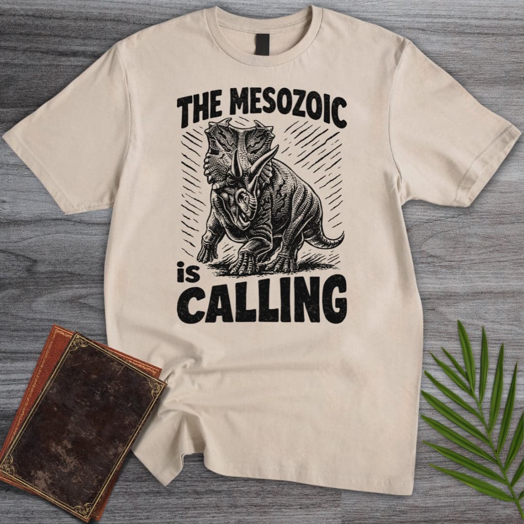 T-Shirt Sand / S Mesozoic is Calling T-Shirt