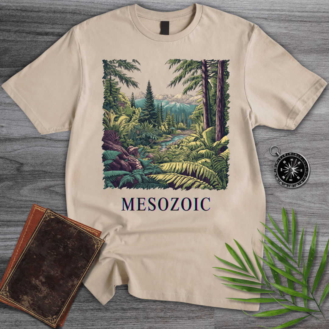 T-Shirt Sand / S Mesozoic Paleobiology Jungle T-Shirt