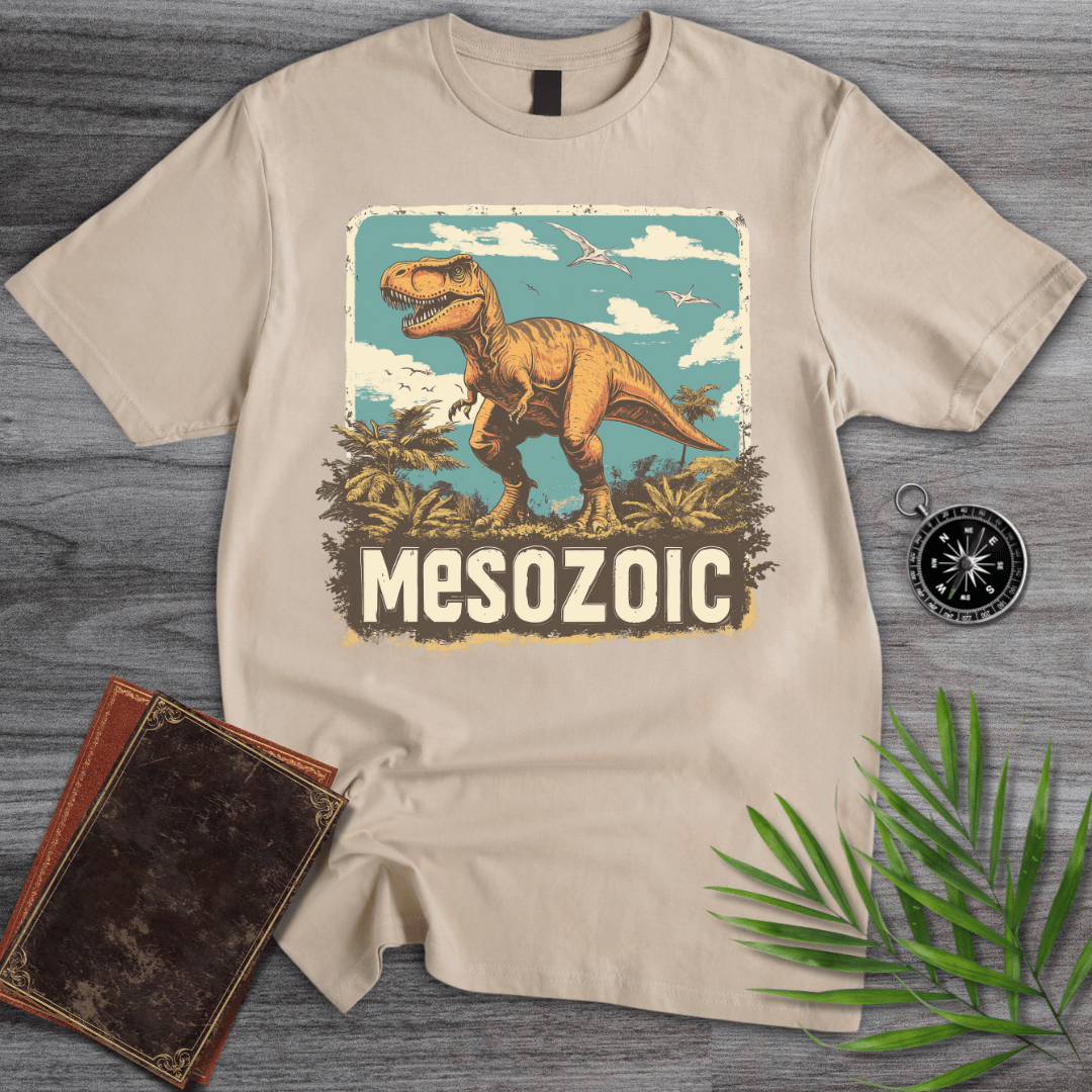 T-Shirt Sand / S Mesozoic T-Rex 1990's Vintage T-Shirt