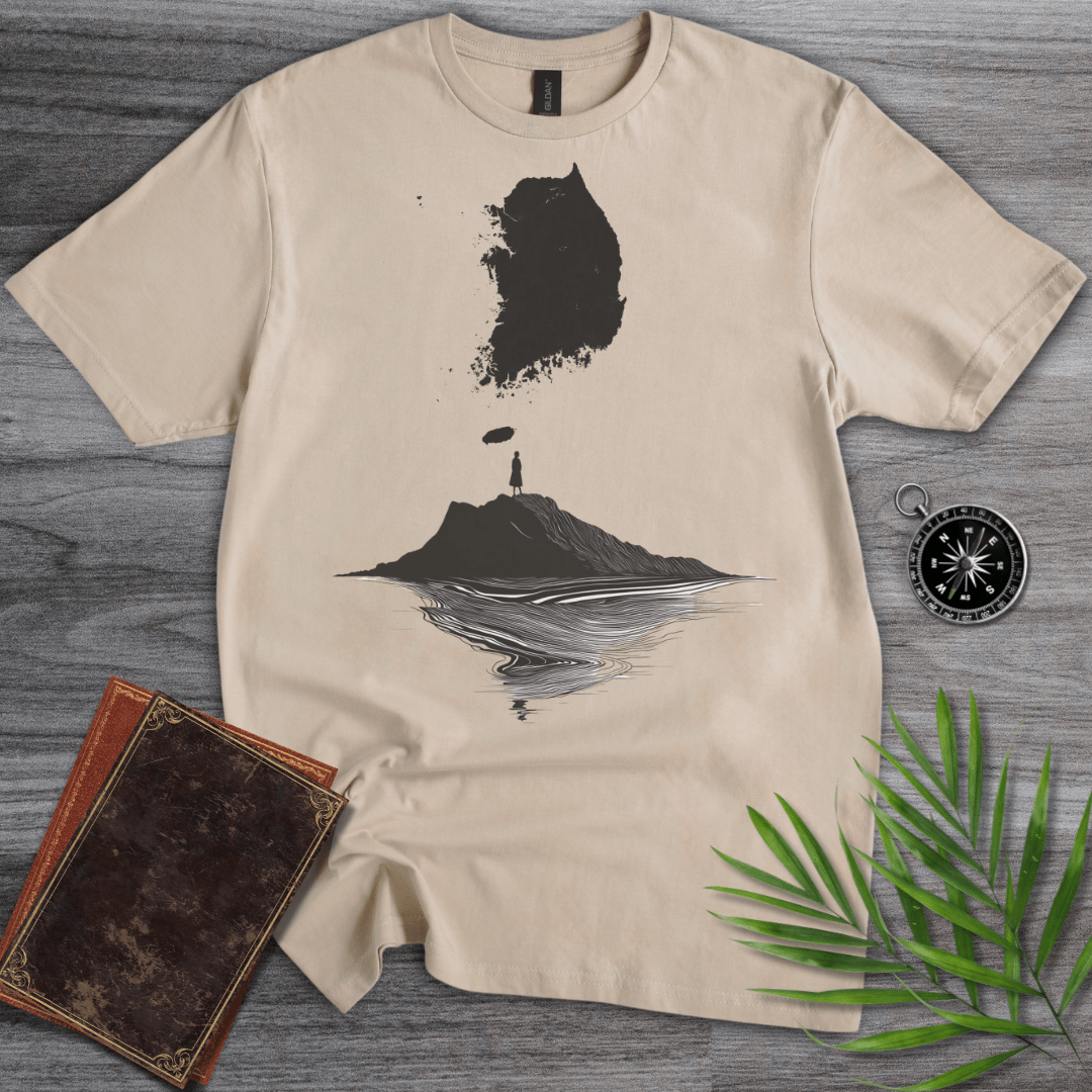 T-Shirt Sand / S Minimalist South Korea Graphic T-Shirt