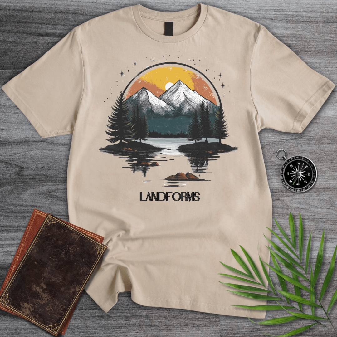 T-Shirt Sand / S Mountain Landforms & Landscapes T-Shirt