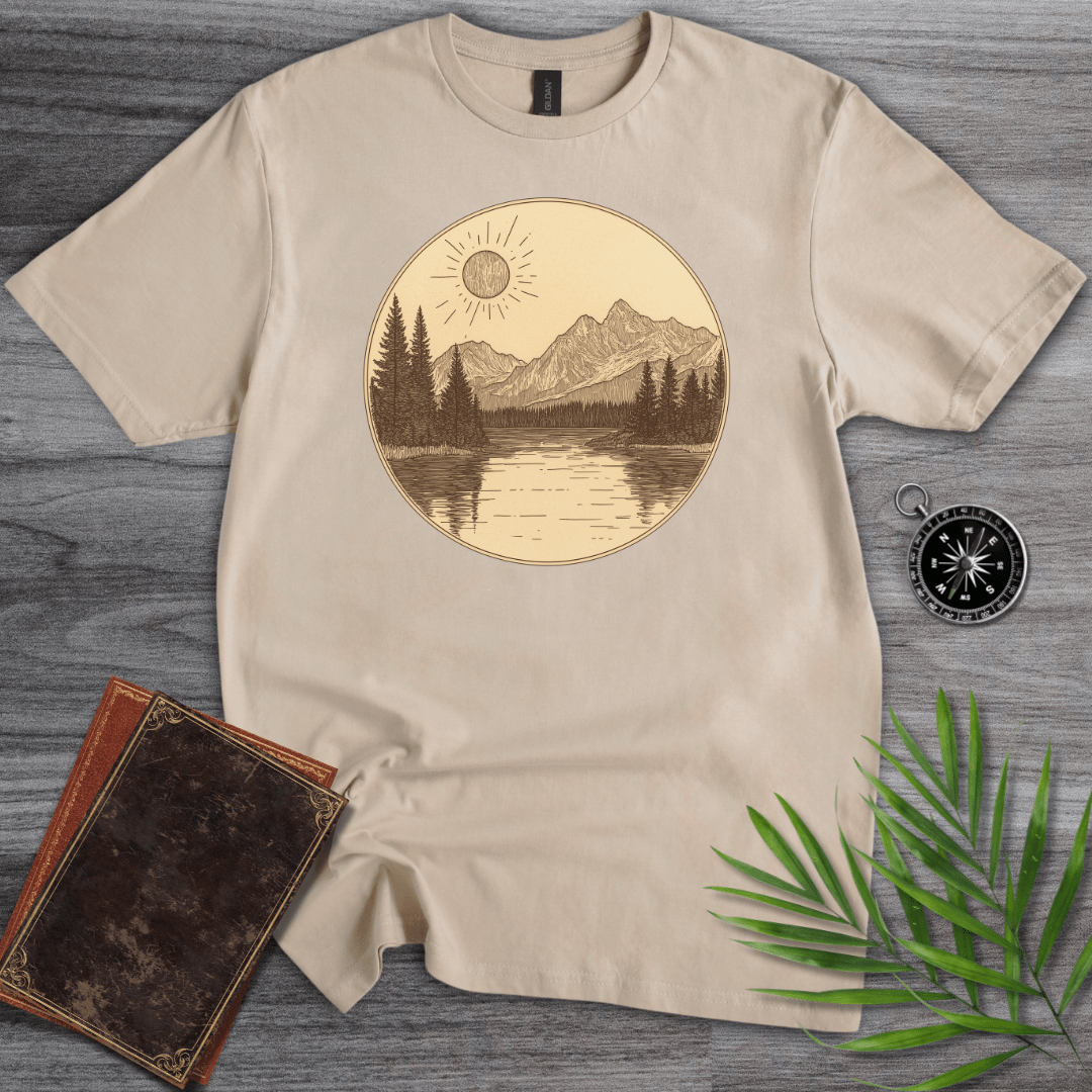 T-Shirt Sand / S Nature Serenity at Dawn T-Shirt