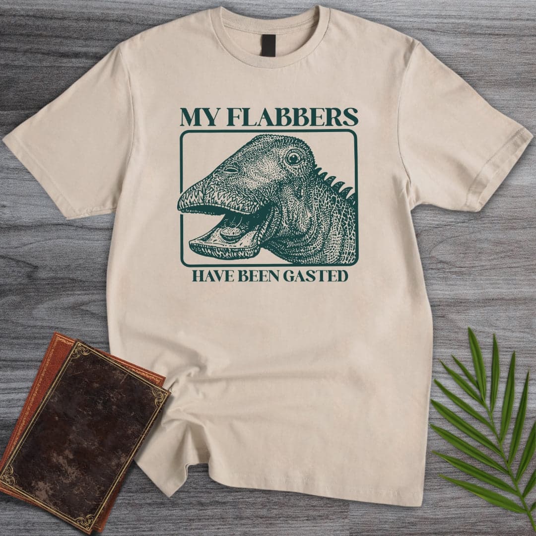 T-Shirt Sand / S Nigersaurus is Flabbergasted T-Shirt
