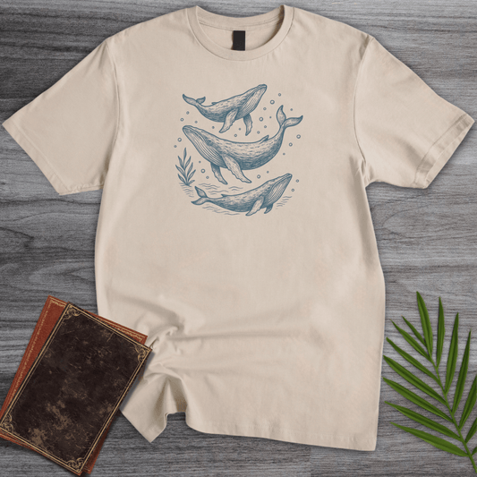 T-Shirt Sand / S Oceanic Whale Mammal T-Shirt