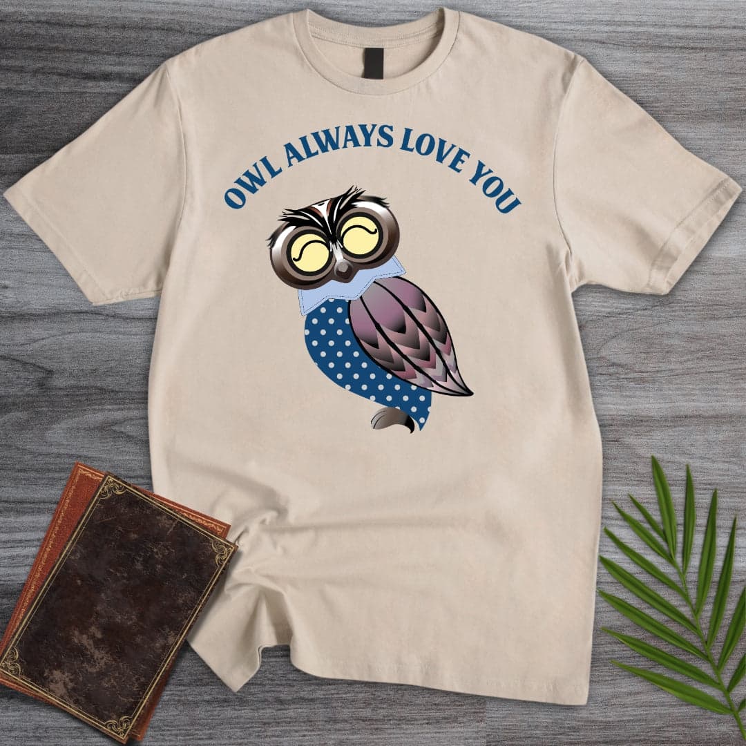 T-Shirt Sand / S Owl Always Love You Classic T-Shirt (Doobie)