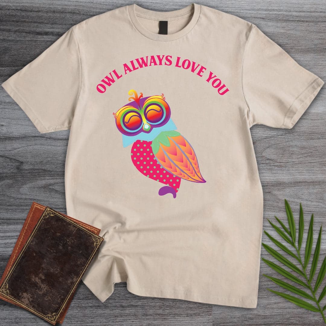 T-Shirt Sand / S Owl Always Love You T-Shirt (Doobie)