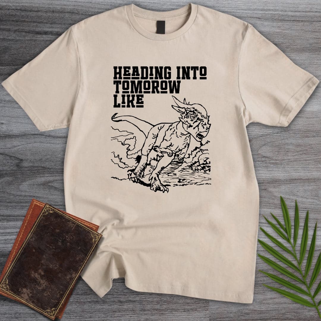 T-Shirt Sand / S Pachycephalosaurus Headin In T-Shirt (Doobie)