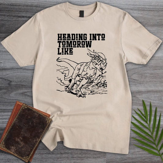 T-Shirt Sand / S Pachycephalosaurus Headin In T-Shirt (Doobie)