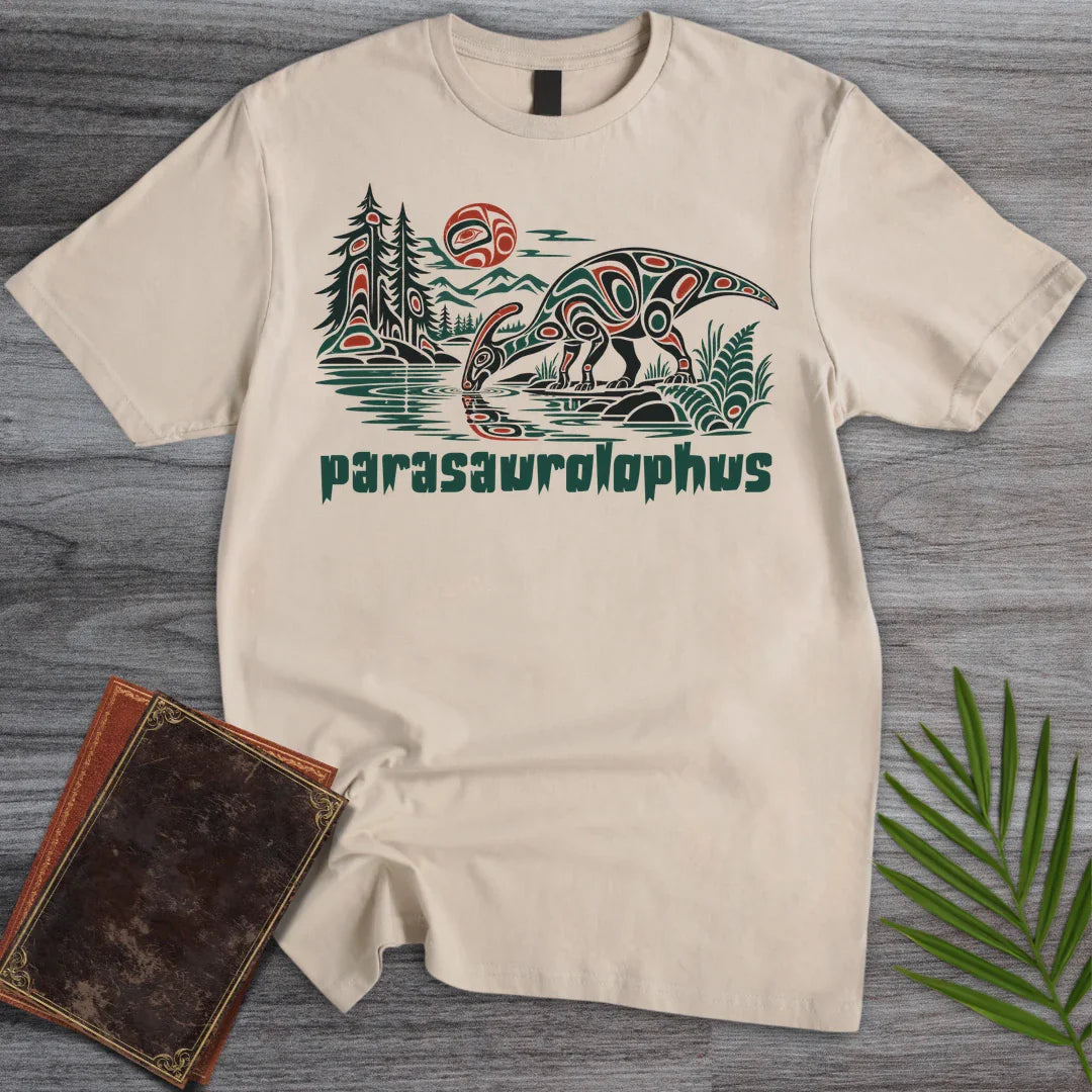 T-Shirt Sand / S Pacific Northwest Parasaurolophus T-Shirt