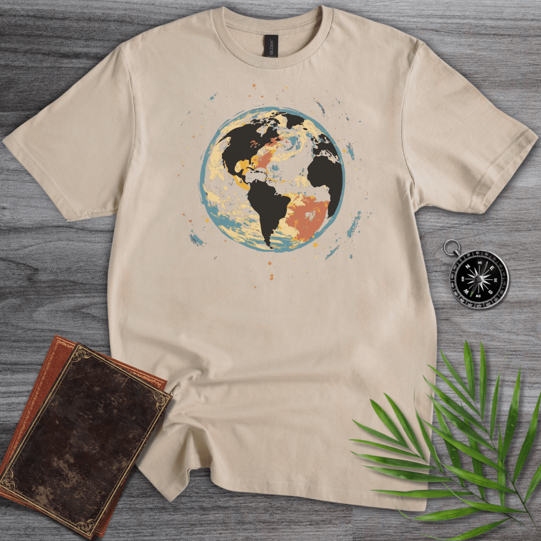 T-Shirt Sand / S Painted Earth Graphic T-Shirt