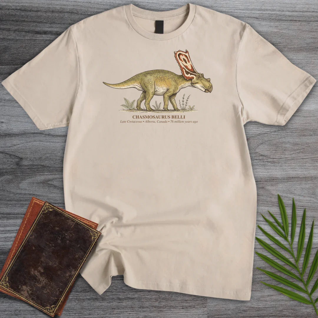 T-Shirt Sand / S Painted Frill Chasmosaurus T-Shirt