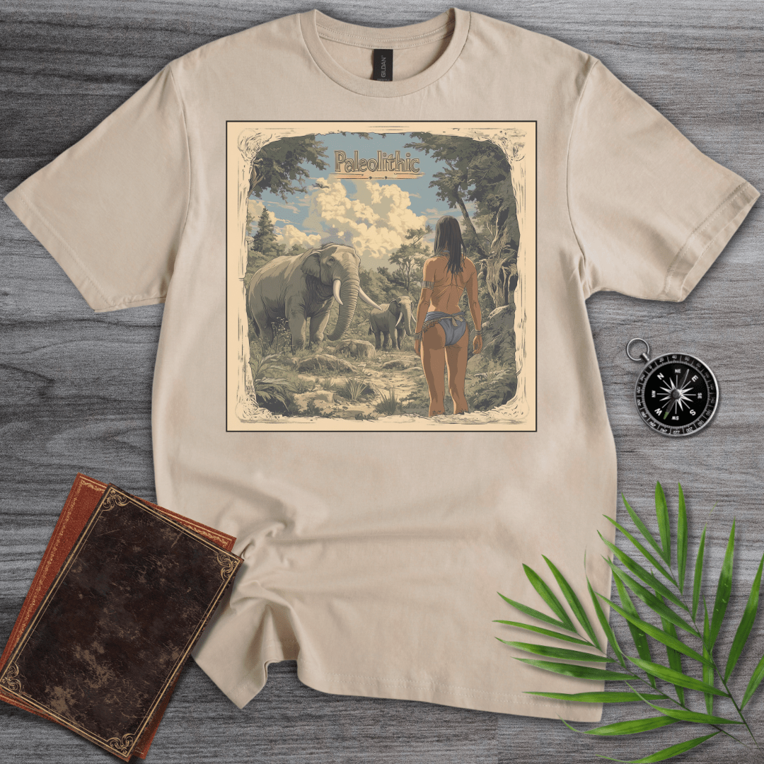 T-Shirt Sand / S Paleolithic Legends, Prehistoric Living T-Shirt