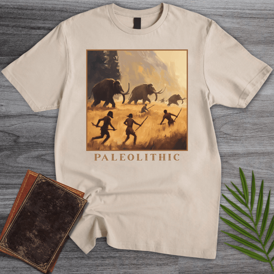 T-Shirt Sand / S Paleolithic Mammoth Hunters T-Shirt