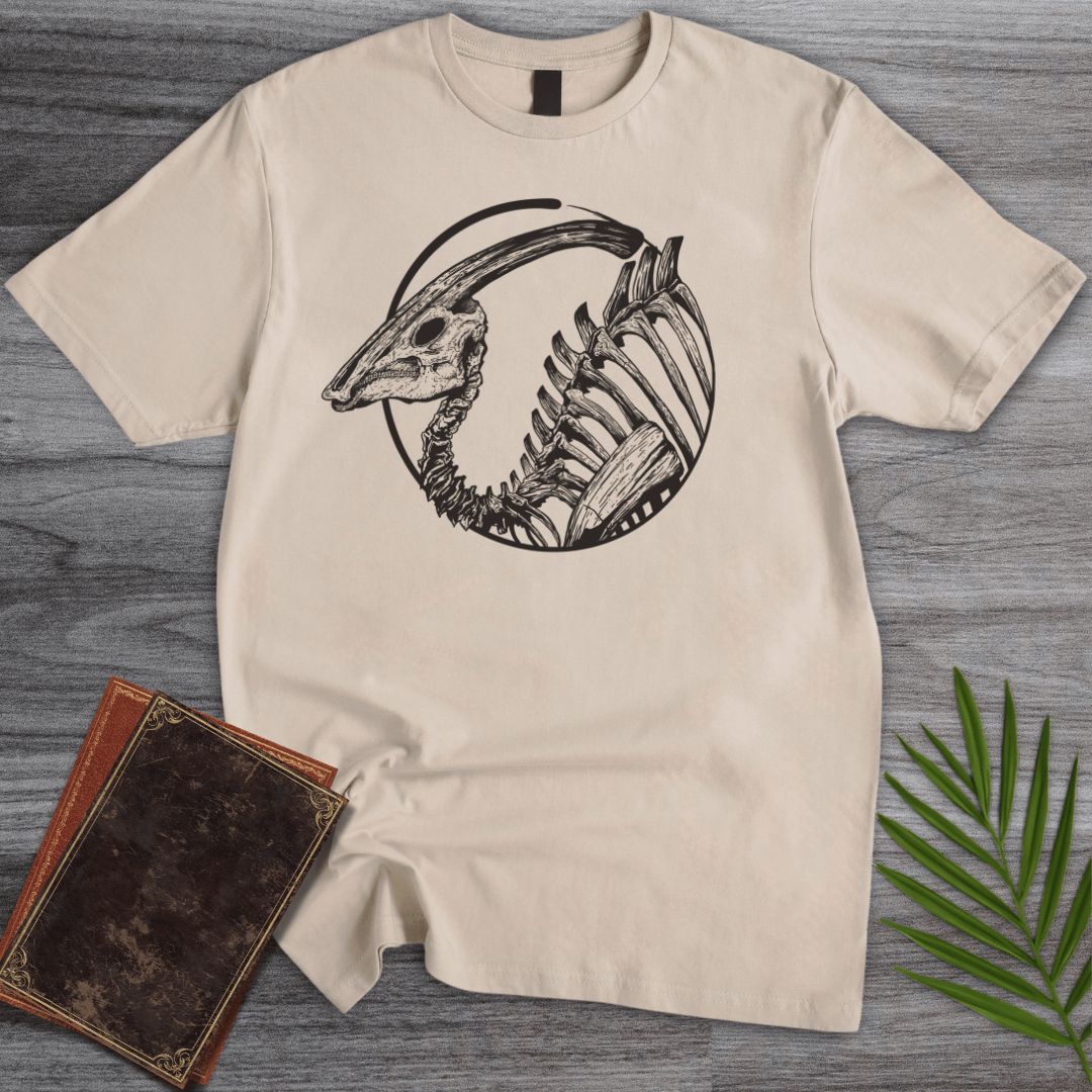 T-Shirt Sand / S Parasaurolophus Cretaceous Unicorn T-Shirt (farkas.art)