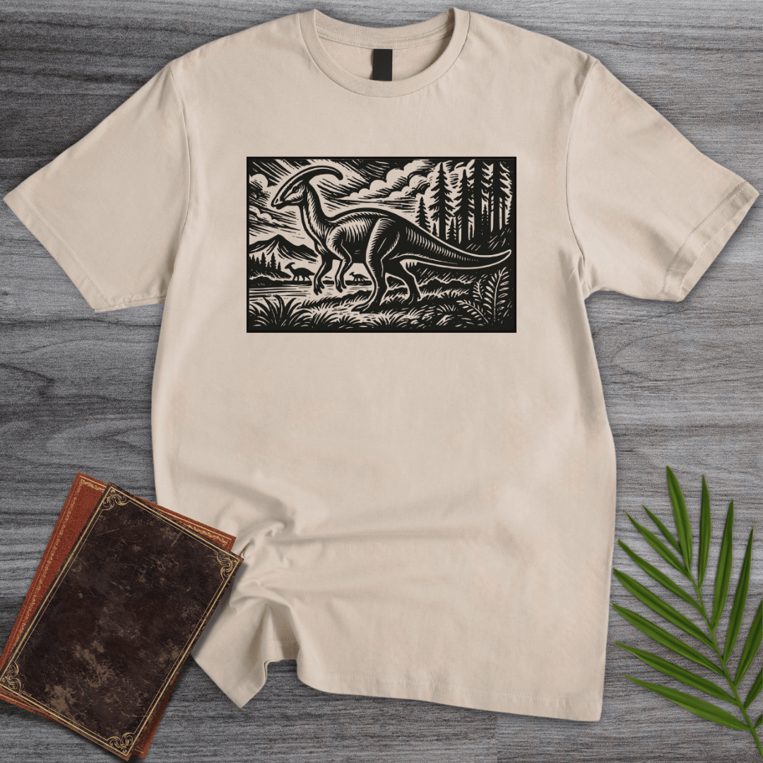 T-Shirt Sand / S Parasaurolophus Forest Wanderer T-Shirt