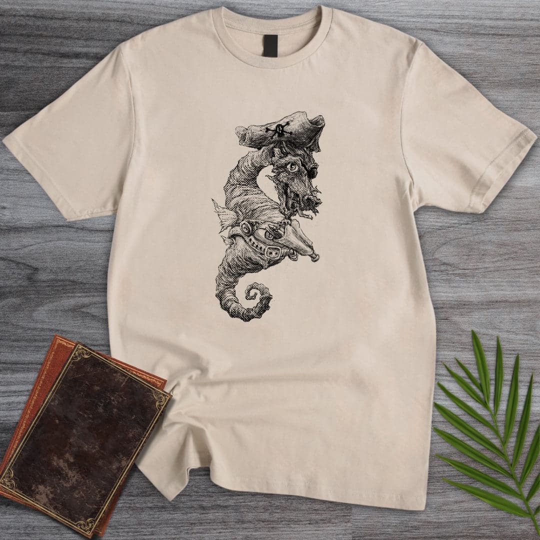 T-Shirt Sand / S Pirate Seahorse T-Shirt (Doobie)