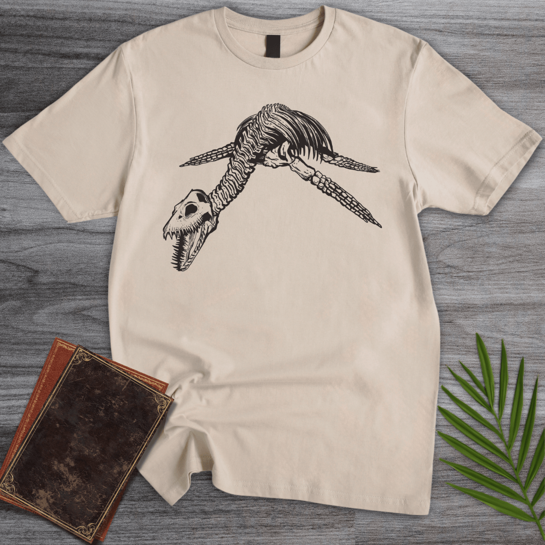 T-Shirt Sand / S Plesiosaur Ancient Seas T-Shirt (farkas.art)