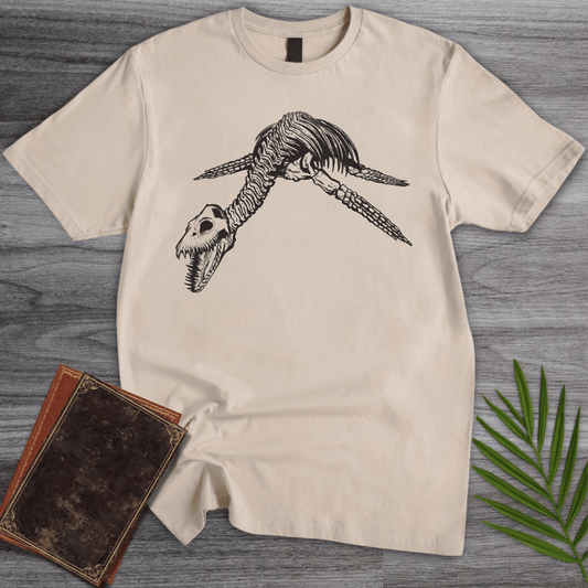 T-Shirt Sand / S Plesiosaur Ancient Seas T-Shirt (farkas.art)