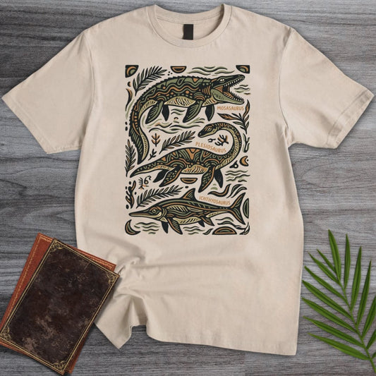 T-Shirt Sand / S Prehistoric Deep Ocean Beasts T-Shirt