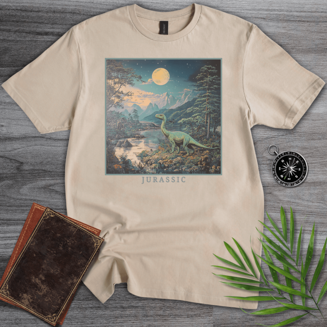 T-Shirt Sand / S Prehistoric  "Jurassic" Dinosaur Aesthetic T-Shirt