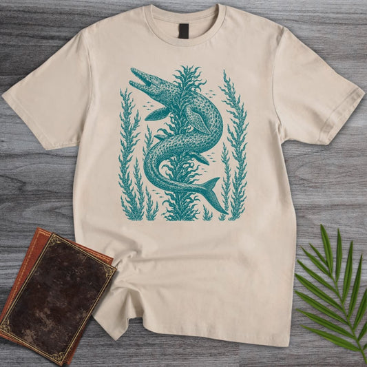 T-Shirt Sand / S Prehistoric Mosasaurus Kelp T-Shirt