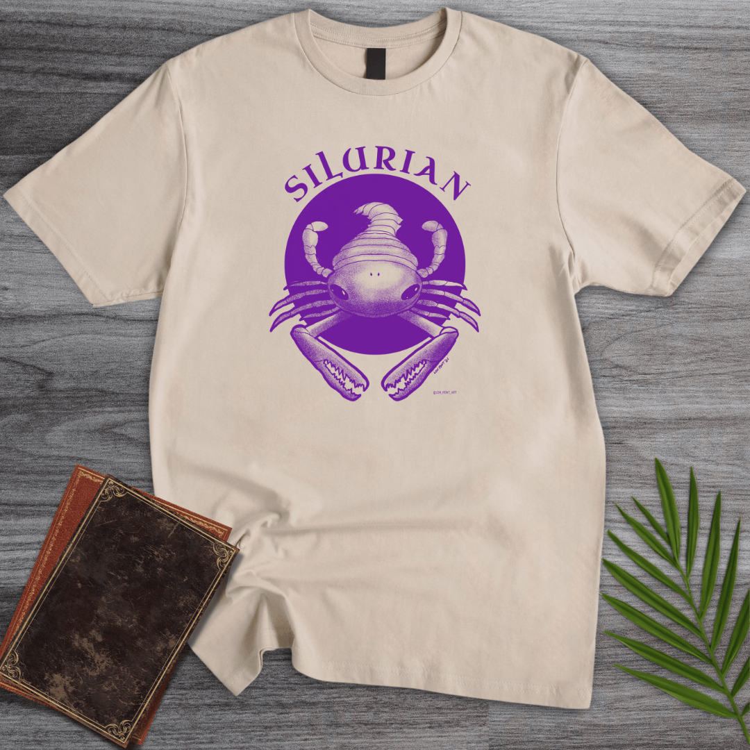 T-Shirt Sand / S Pterygotus Silurian Sea Scorpion T-Shirt (ldn_rdnt_art)