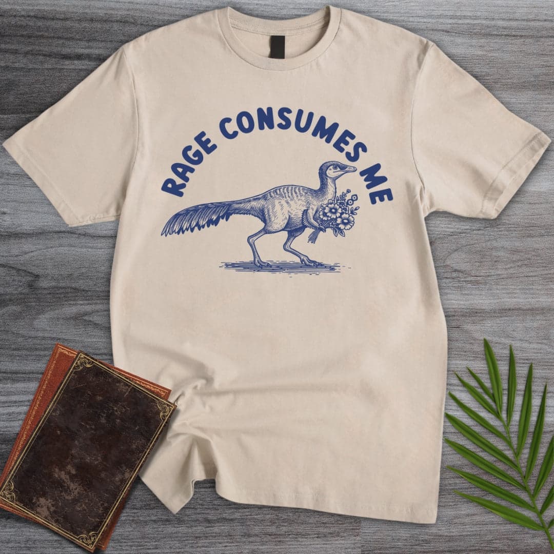 T-Shirt Sand / S Rage Consumes Me Mononykus T-Shirt