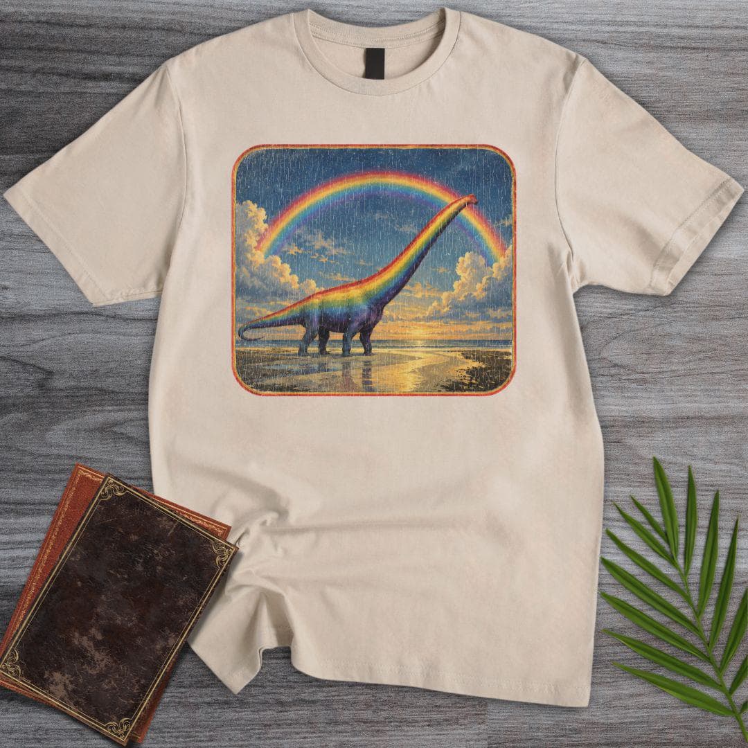 T-Shirt Sand / S Rainbow Sauropod T-Shirt