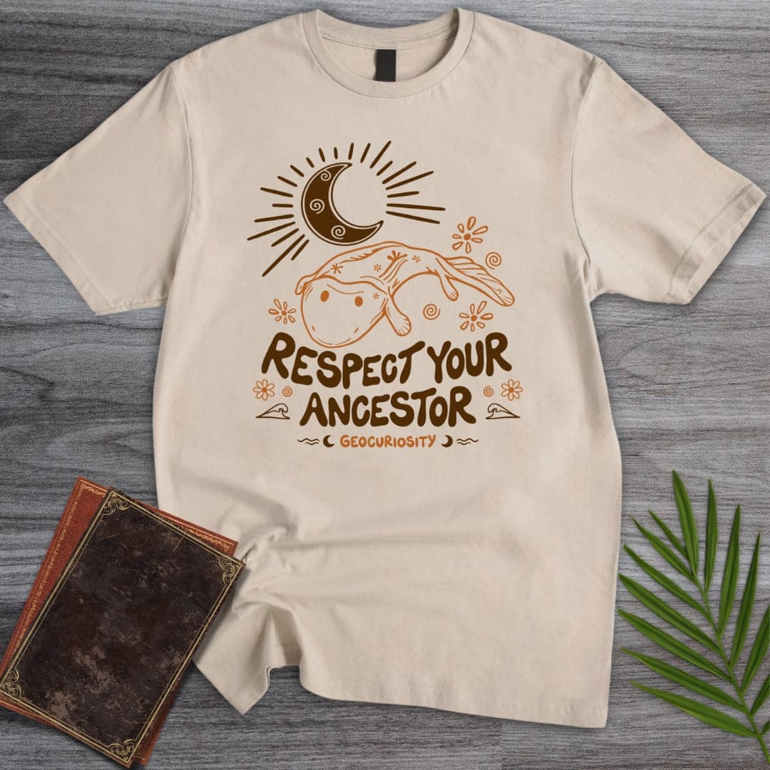 T-Shirt Sand / S Respect your Tiktaalik Ancestor T-Shirt