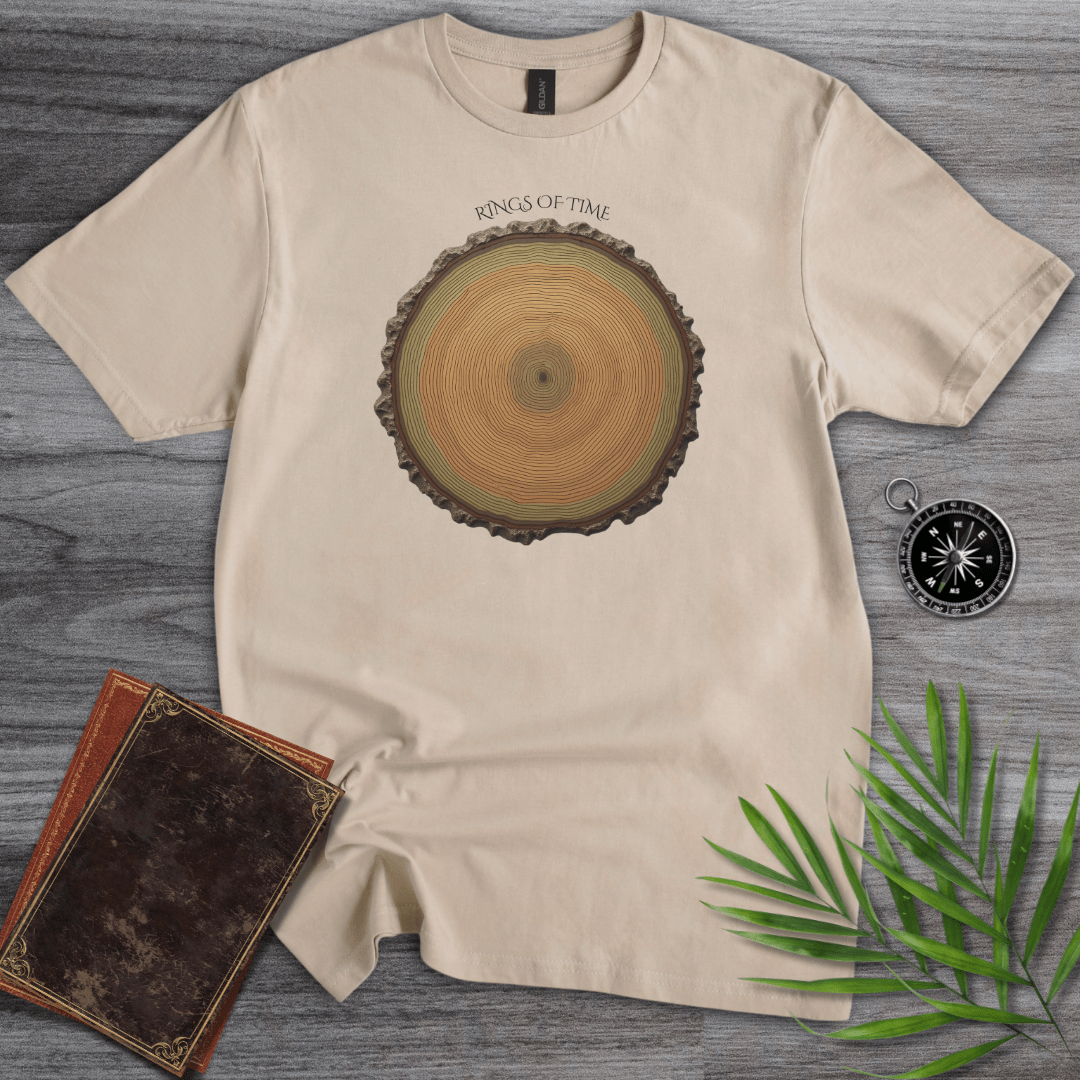 T-Shirt Sand / S Rings of Time: Tree Rings T-Shirt