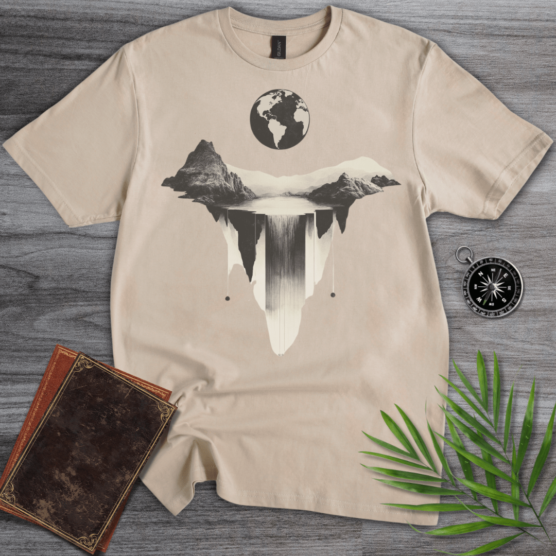 T-Shirt Sand / S Sand Mountain Earth Graphic T-Shirt