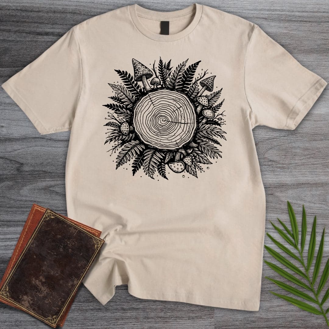 T-Shirt Sand / S Simple Dendrochronology T-Shirt