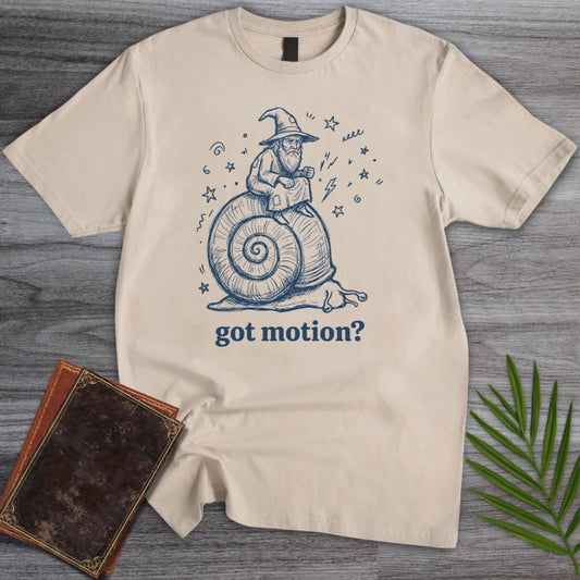T-Shirt Sand / S Slow And Mystical Wizard Snail T-Shirt