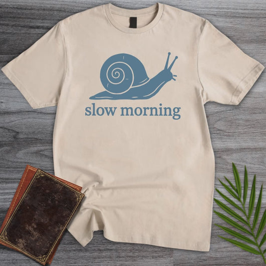 T-Shirt Sand / S Slow Morning Snail T-Shirt