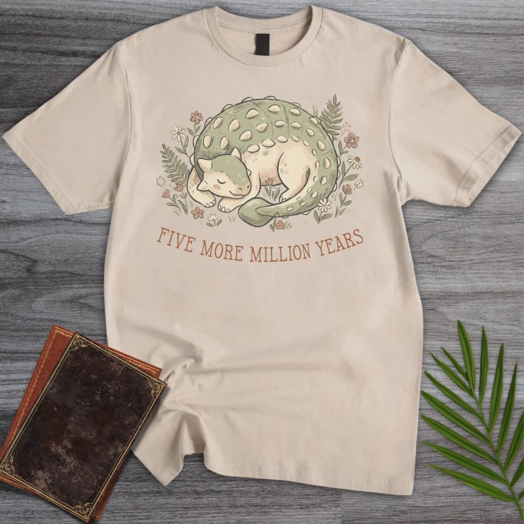 T-Shirt Sand / S Slumbering Ankylosaur T-Shirt