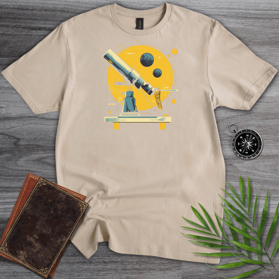 T-Shirt Sand / S Space Science Graphic T-Shirt