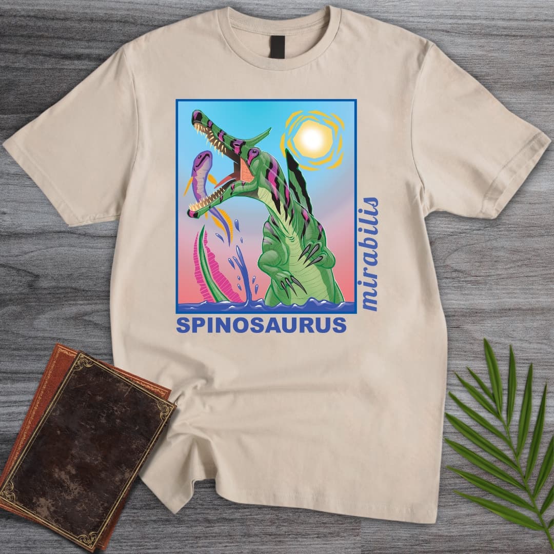 T-Shirt Sand / S Spinosaurus - River Phantom Strike T-Shirt