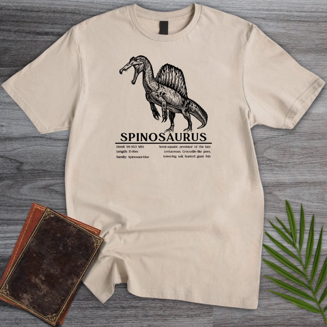 T-Shirt Sand / S Spinosaurus Semi-Aquatic Hunter T-Shirt
